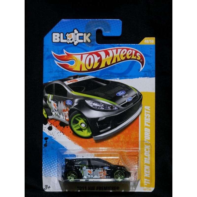 SALE Diecast Mobil Hot Wheels '11 Ken Block Ford Fiesta Warna Hitam Ken Block edition Card 2010