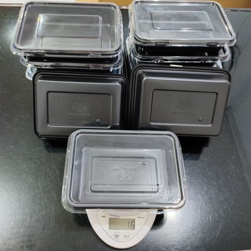 PRODUCT TERKECE Mika Bento Thinwall 5ml Tutup 25pcs  Kotak Makan Plastik Tanpa Sekat