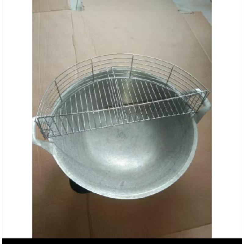 tirisan minyak untuk usaha gorengan / keranjang waja untuk peniris gorengan