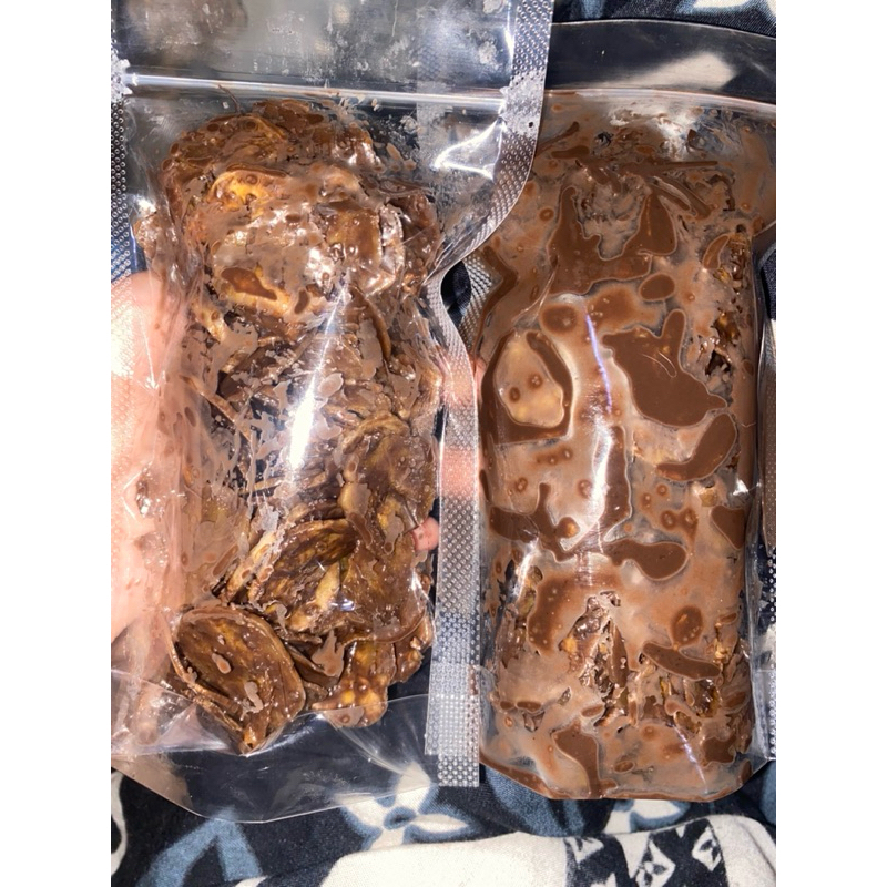 

kripik pisang coklat lumer/banana chips lumer