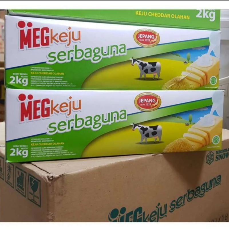 

Keju Cheddar MEG keju SERBAGUNA 2kg