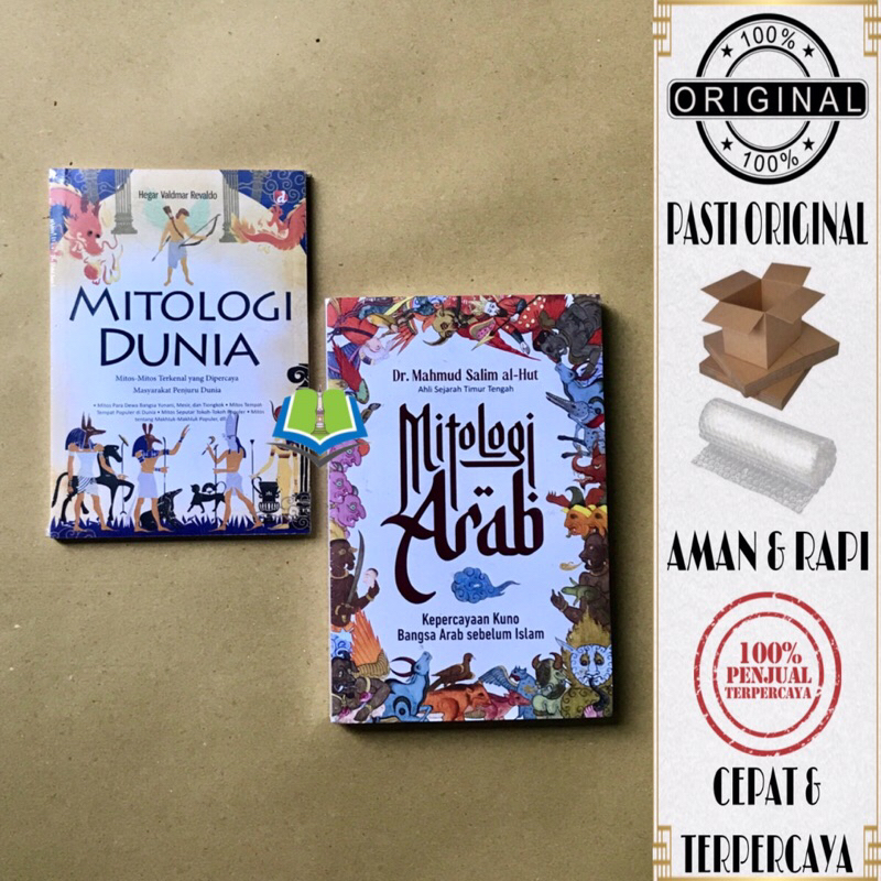 Paket Buku Mitologi Dunia & Mitologi Arab - 2 Buku Original