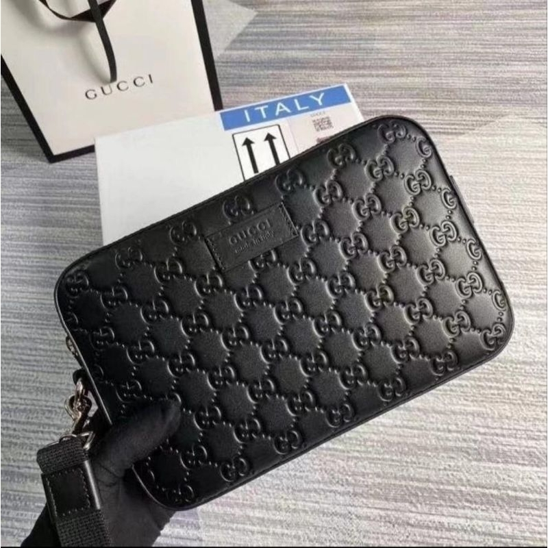 HANDBAG POUCH PRIA GUCCI IMPORT TAS TANGAN COWOK MEWAH IMPORT VIP FL 0014