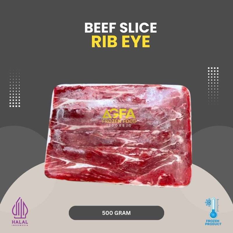 

BEEF SLICE RIB EYE / RIB EYE / DAGING SLICE / GRILL / BBQ / RIB EYE SLICE / DAGING SIDOARJO