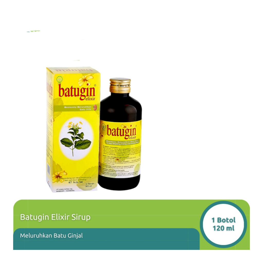 Batugin Elixir Sirup Obat Batu Ginjal 120ml