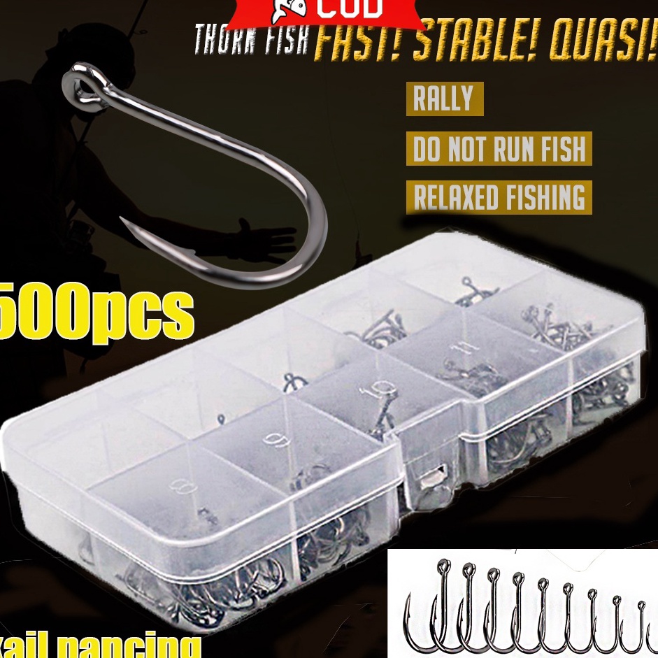 Free Ongkir  Sougayilang 5 pcs kail pancing kail pancing carbon kail pancing set 3   12  mata kail p