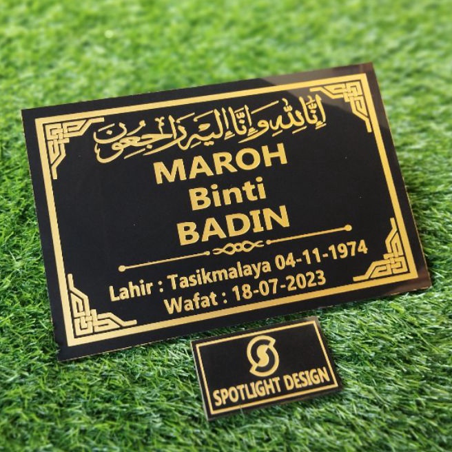 KF7 Batu Nisan Makam Granit 2x3 Untuk Muslim