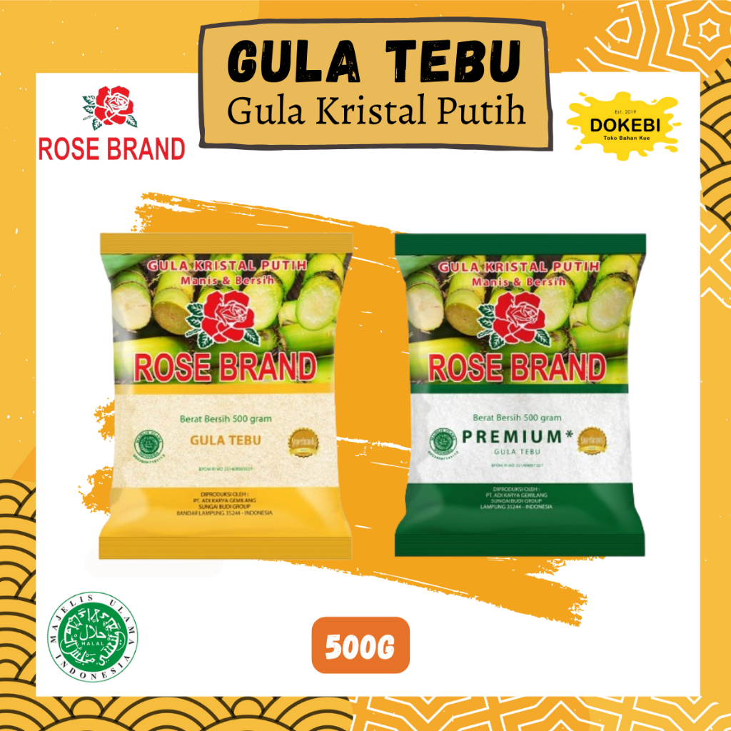 

Gula Pasir Rose Brand Premium 1kg Kuning & Hijau