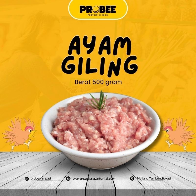 

Daging Ayam Giling Premium 500Gram/Daging Ayam Giling Premium Tanpa Kulit 500Gram -HALAL FRESH FROZEN