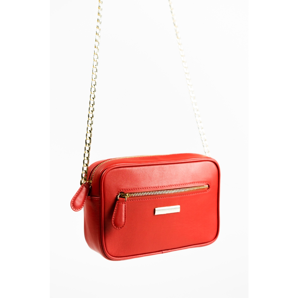 HERMAN VINCENT - Leather Bag - Tas Kulit Wanita - Sling Bag - Chain Bag (91248)