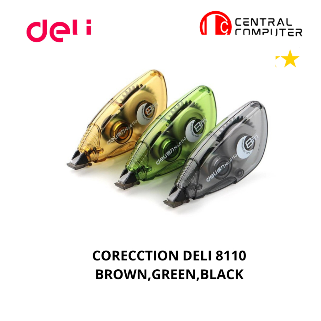 

Minicart Tip Ex Kertas / Correction Tape 8M x 5mm Deli 8110