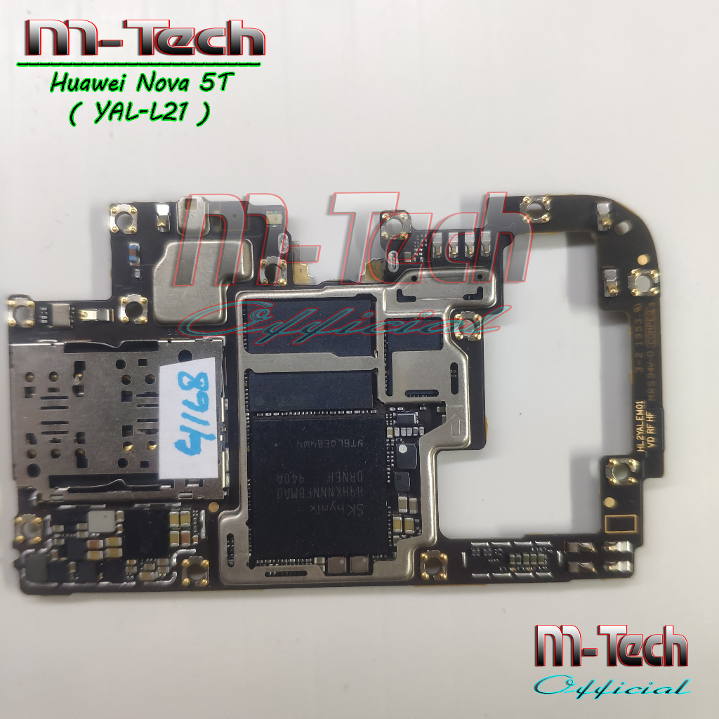 [4168] PCB Mesin Huawei Nova 5T ( YAL - L21 ) minus mati total matot