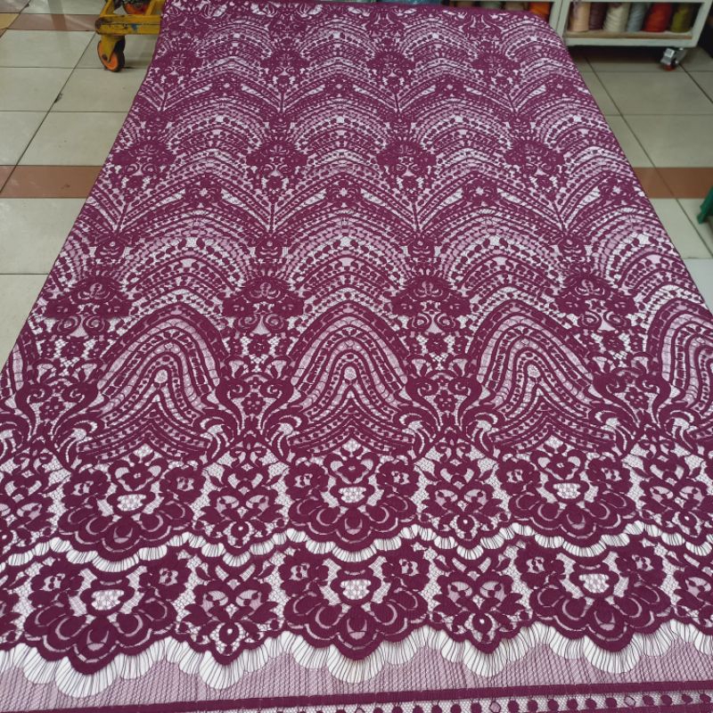 Brokat semi francis katun halus best seller Bakal Kain Kebaya Semi Francis Fatmawati Seragam Kebaya 
