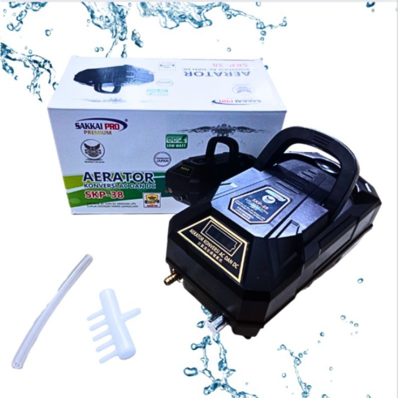 SAKKAI PRO SKP 38 POMPA UDARA AIRPUMP AERATOR KONVERSI AC DC