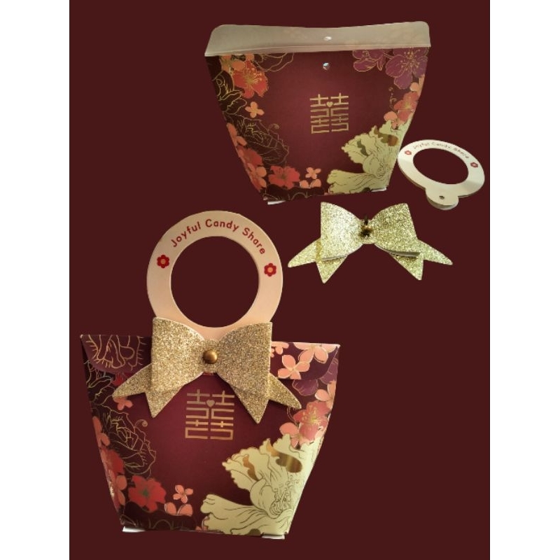 

Paperbag kotak Souvernir Shuang Xi/ kotak handuk