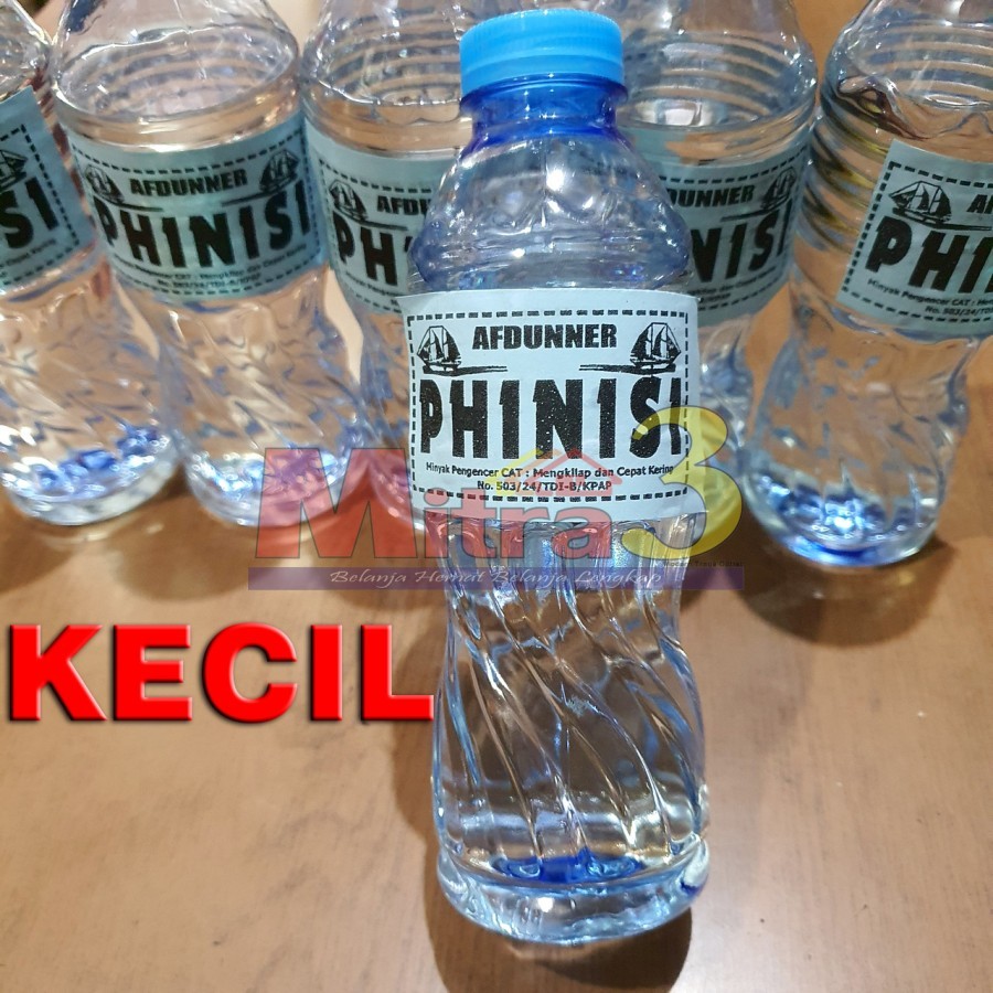 Afdunner PHINISI botol KECIL / Minyak Pengencer Cat Synthetic