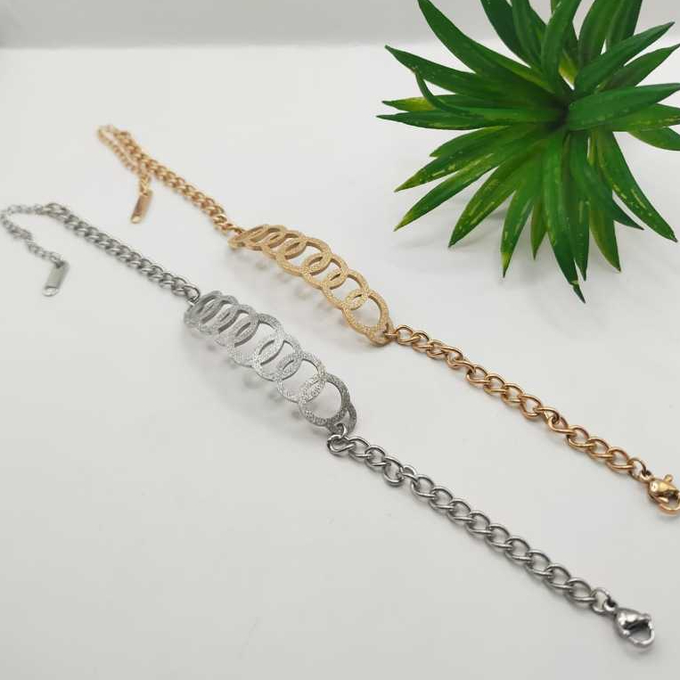 Gelang Titanium Motif Bola Bola Gelang Wanita Dan Pria Terlatis