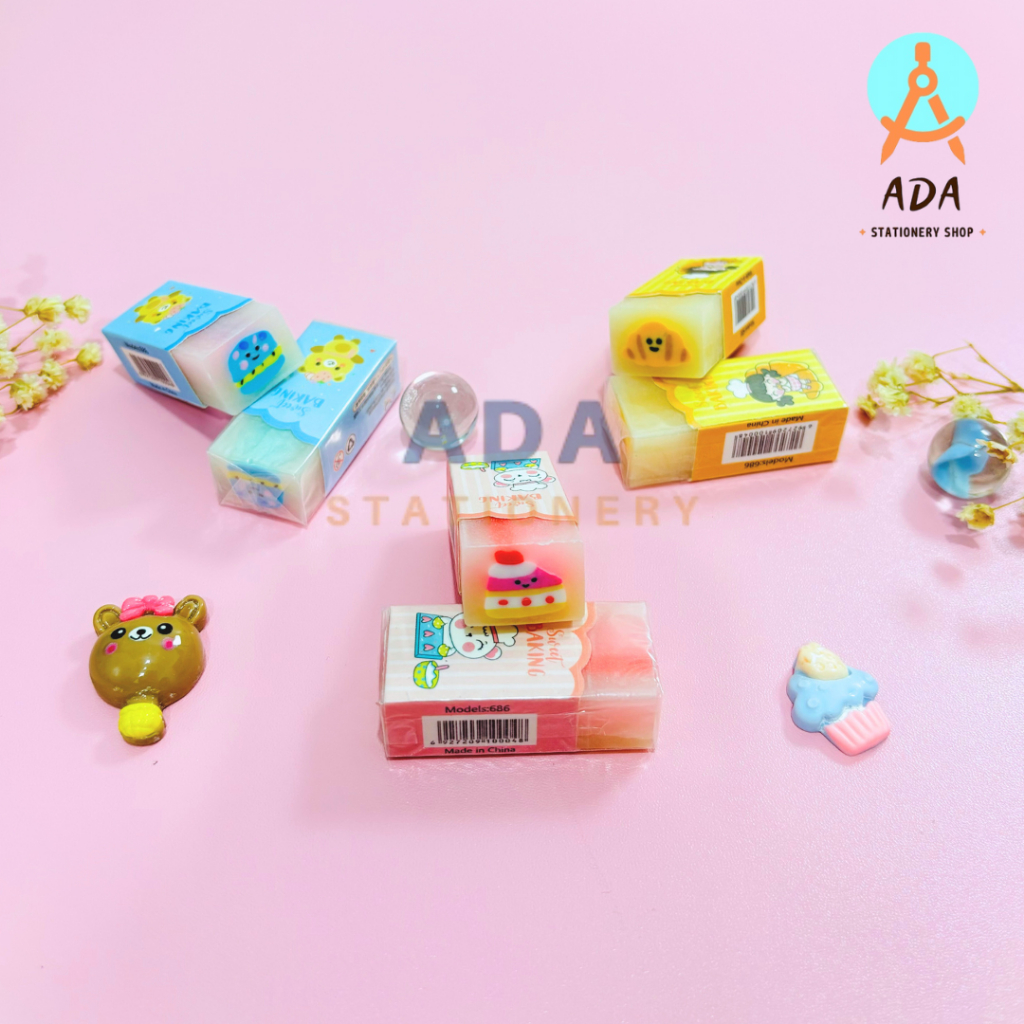 

PENGHAPUS TRANSPARAN 686 CUTE CAKE /STIP PENSIL/SETIP PENSIL/PENGHAPUS LUCU/PENGHAPUS TRANSPARAN/ERASER
