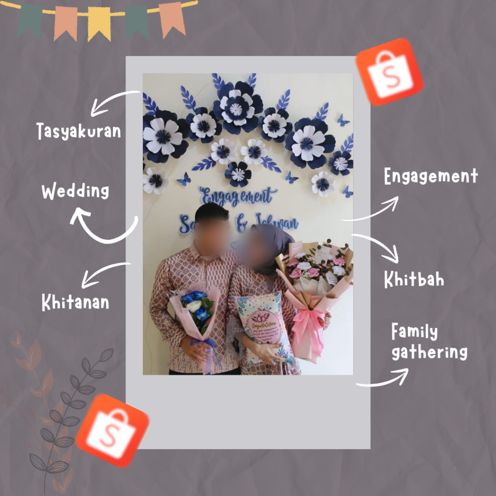 hiasan ruangan dekorasi bilik / hiasan pertunangan / DEKORASI wisuda