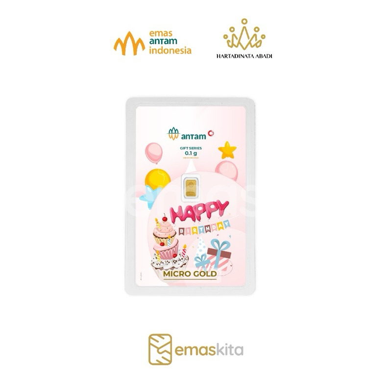 LOGAM MULIA x Hartadinata Happy Birthday 0.1 Gram