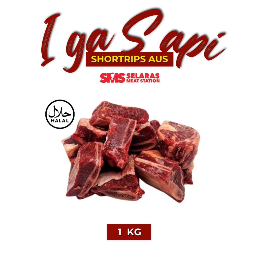 

Iga Sapi Beef Shortribs AUS 500 gr 1 Kg Frozen Tangerang