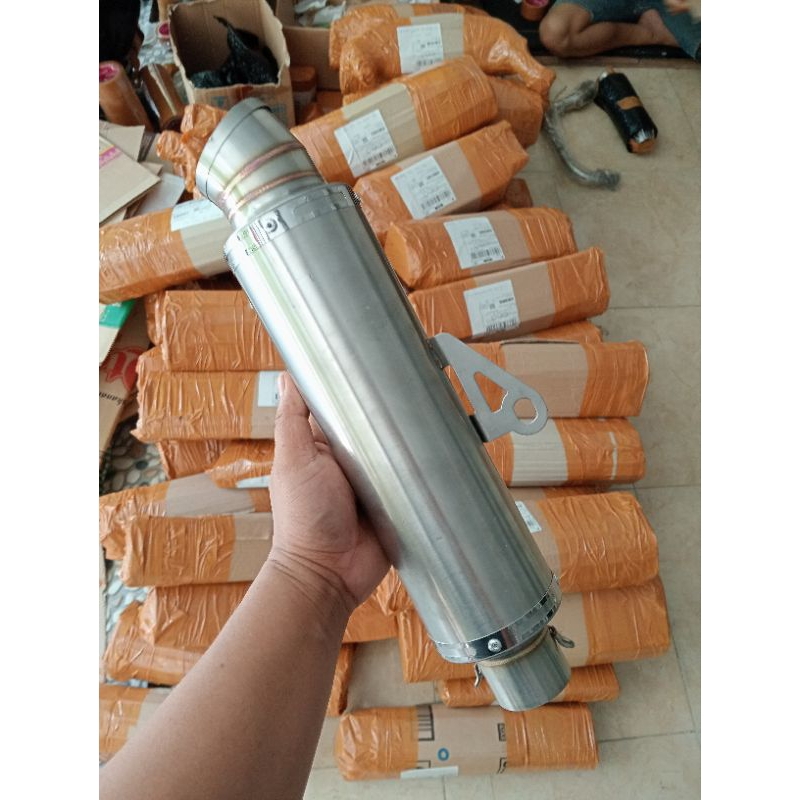 Slincer knalpot polos kompetisi model  DOS panjang sarangan full