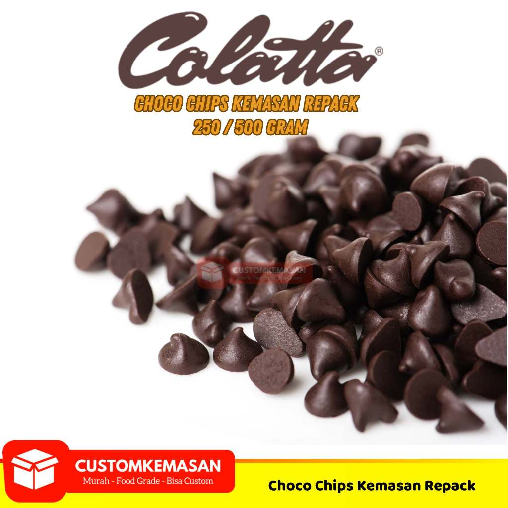 

ChocoChips Colatta Repack 250gr - 500gr / Choco Chips Cokelat Colatta / Choco Chips Repack 250/500gr / Choco Chips Cokelat /Choco Chips Cokelat Repack