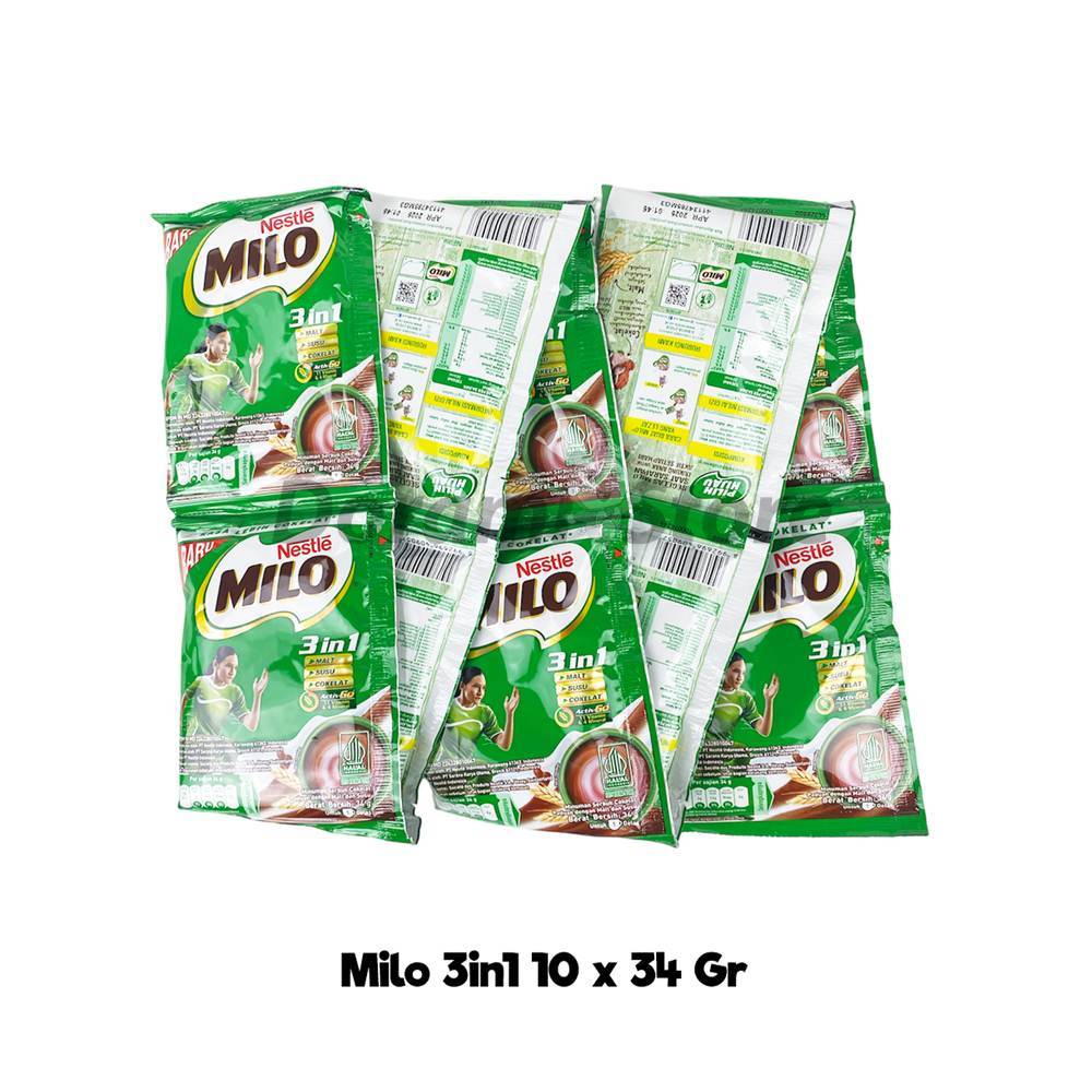 

Susu Milo Activ-Go Minuman Serbuk Cokelat Kemasan Renceng 10 x 34gr