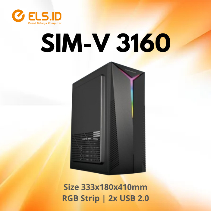 Casing Simbadda V-3160 RGB + PSU 380Watt