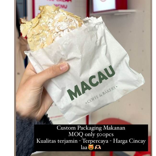 CUSTOM PACKAGING MAKANAN / PACKAGING ROTI / CAFE / DLL