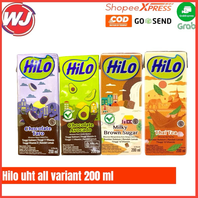 

HILO UHT ALL VARIANT 200 ML