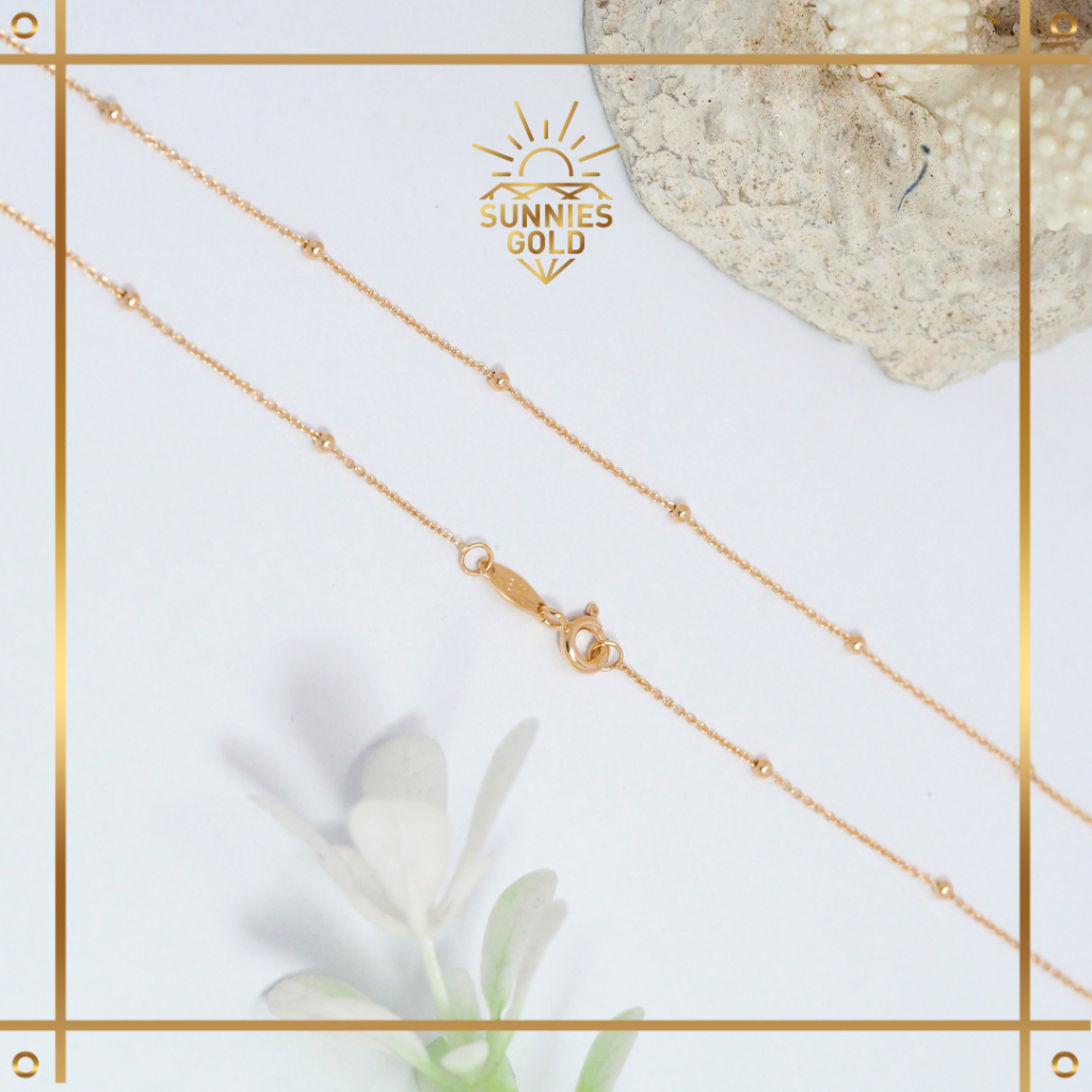 1 SET JEDAR EMAS KADAR 375 (8K) KALUNG JEDAR DAN GELANG JEDAR