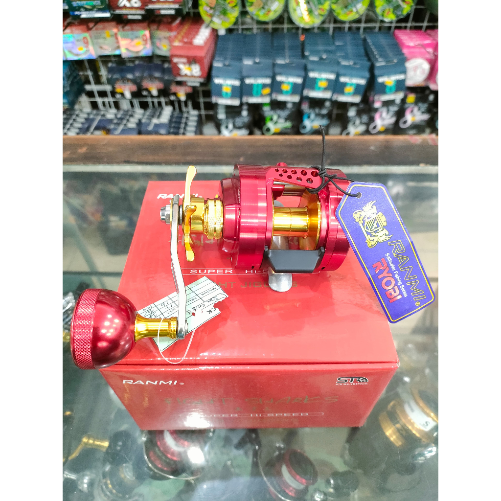 REEL OH RYOBI RANMI FIGHT SHARKS RG 200L, ORIGINAL RYOBI (LEFT)
