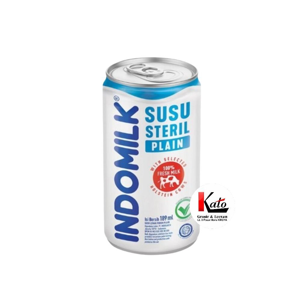 

Susu Steril Indomilk plain 189ml