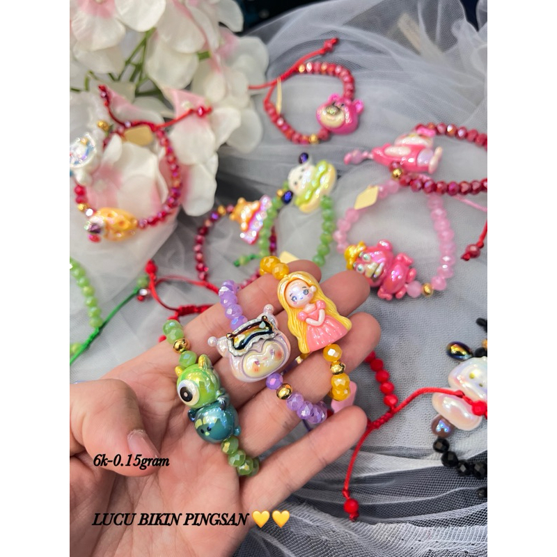 Gelang anak tali emas bola bola