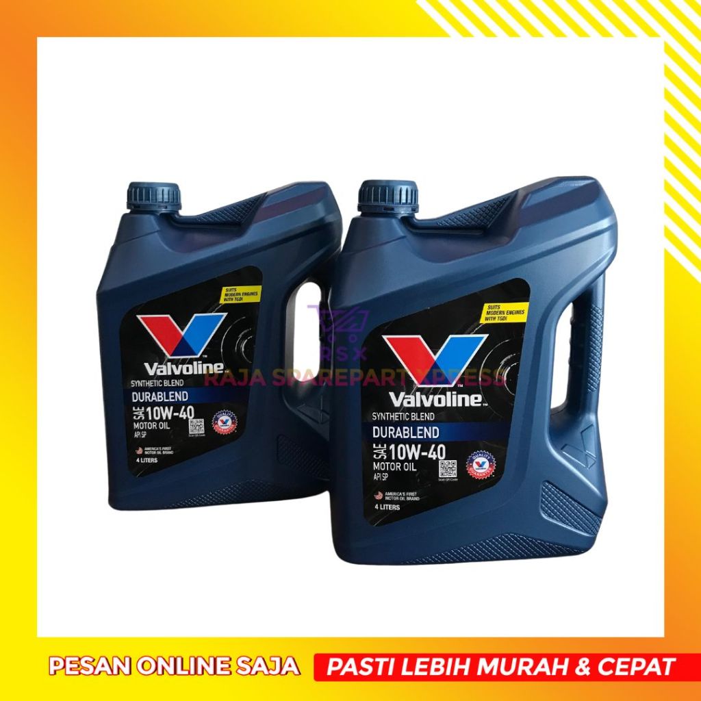 VALVOLINE SAE 10W/40 10W-40 10W40 / VALVOLINE DURABLEND SN PLUS-SP / OLI VALVOLINE GALON 4 LITER