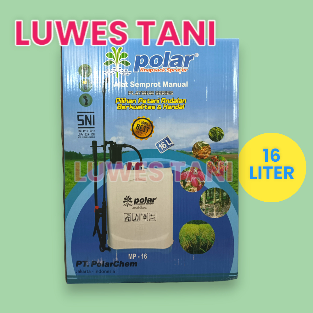 polar (MANUAL) knapsack sprayer alat semprot manual 16 liter