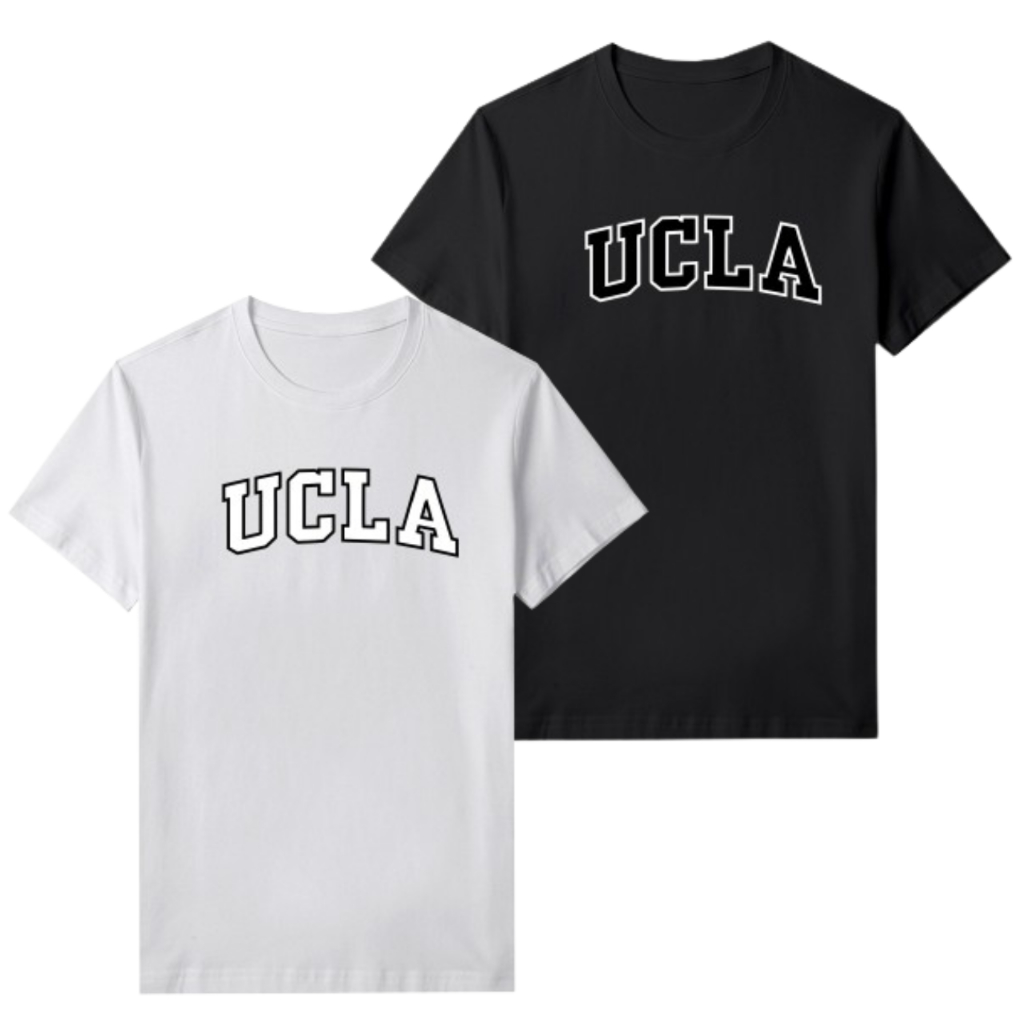 T Shirt Kaos UCLA Pria Wanita Cotton Combed 30s Stylish
