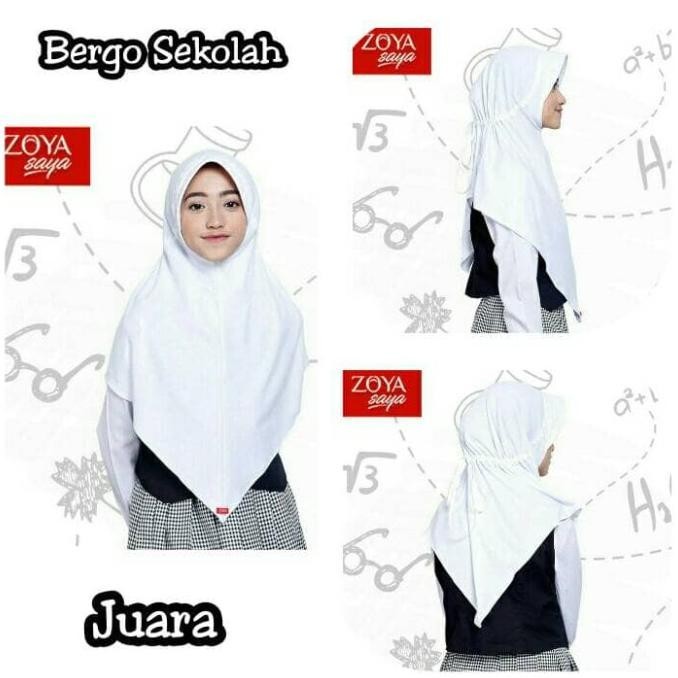 ZOYA JILBAB KERUDUNG ANAK SEKOLAH BERGO JUARA CERMAT CERIA