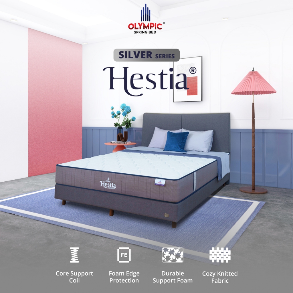 KASUR SPRINGBED HESTIA by OLYMPIC - MATRAS SPRINGBED BERKUALITAS - FULL SET