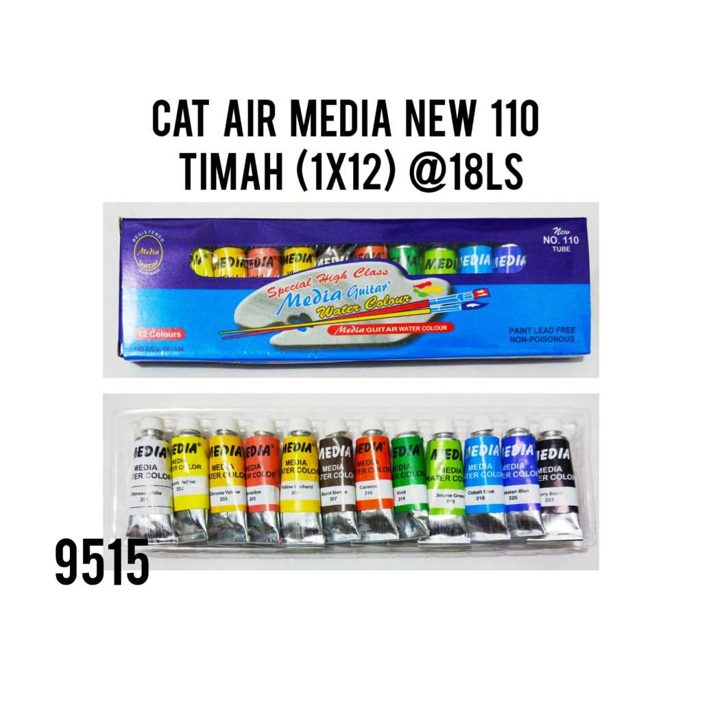 

CAT AIR 110 (12 WARNA) / CAT AIR 120 / WATER COLOUR PAINTING / CAT LUKIS 12 WARNA