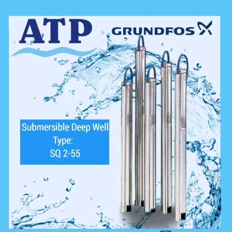 Grundfos Submersible Deep well Pompa Satelit Pompa Air Sumur Dalam SQ 2-55