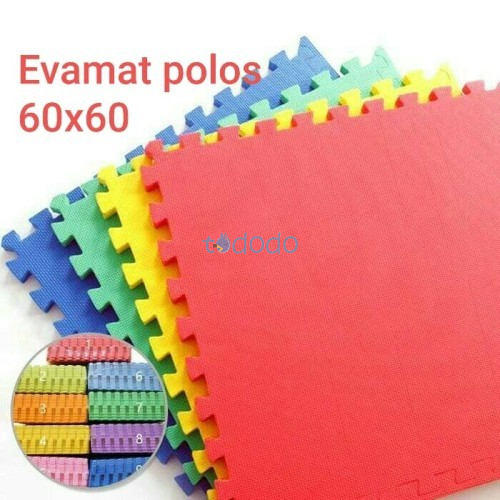 Alas Lantai Evamat Evamats Polos Puzzle 60x60 /  30x30 Karpet Puzzle
