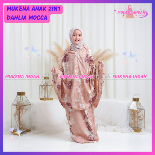 Mukena Anak Perempuan Umur 7 8 9 10 11 Tahun Motif Bunga Cantik Terbaru 2024