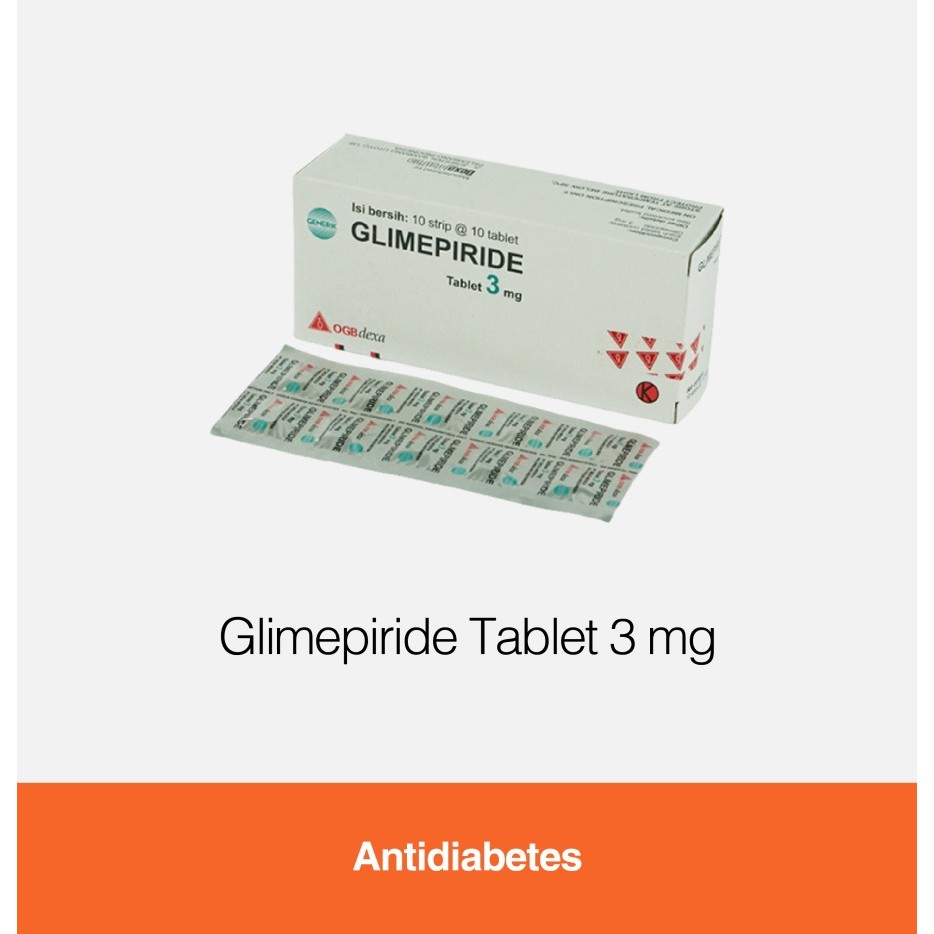 GLIMEPIRIDE 3MG OGB DEXA BOX 100 TABLET