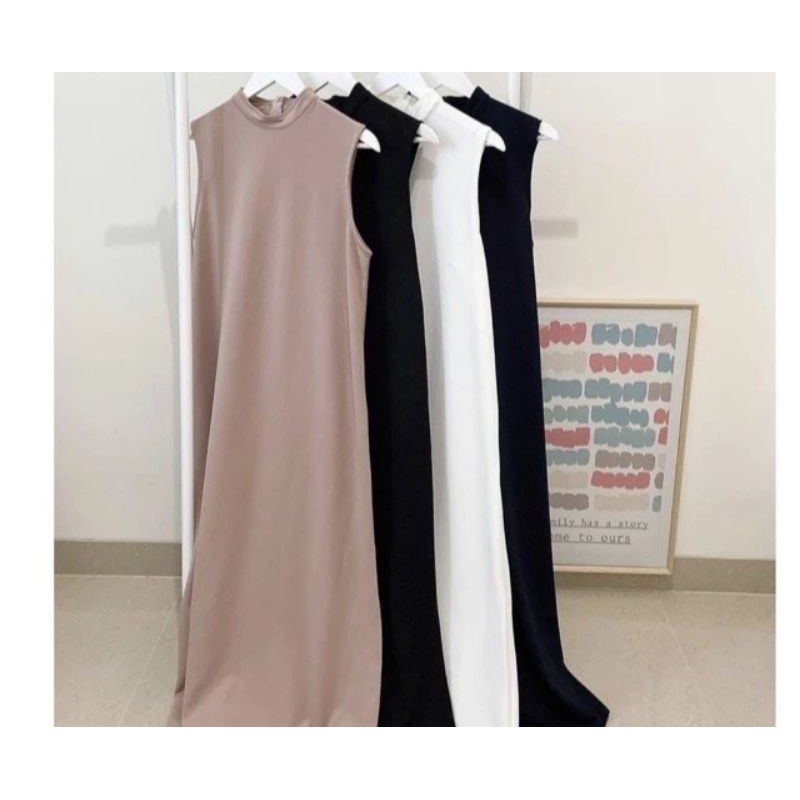 inner baju gamis kaos lengang buntung baju gamis dalaman gamis