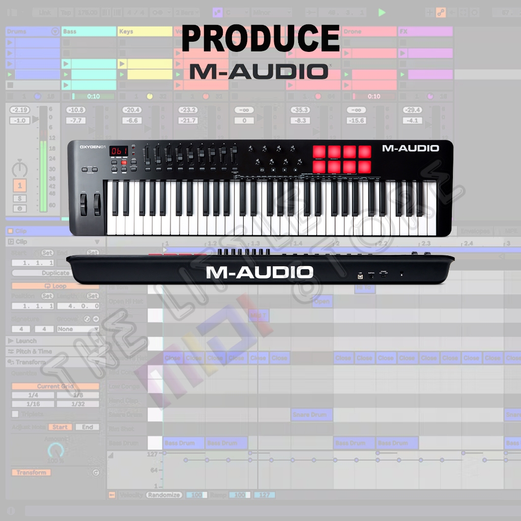 M-Audio Oxygen 61 IV MIDI Performance Keyboard Controller