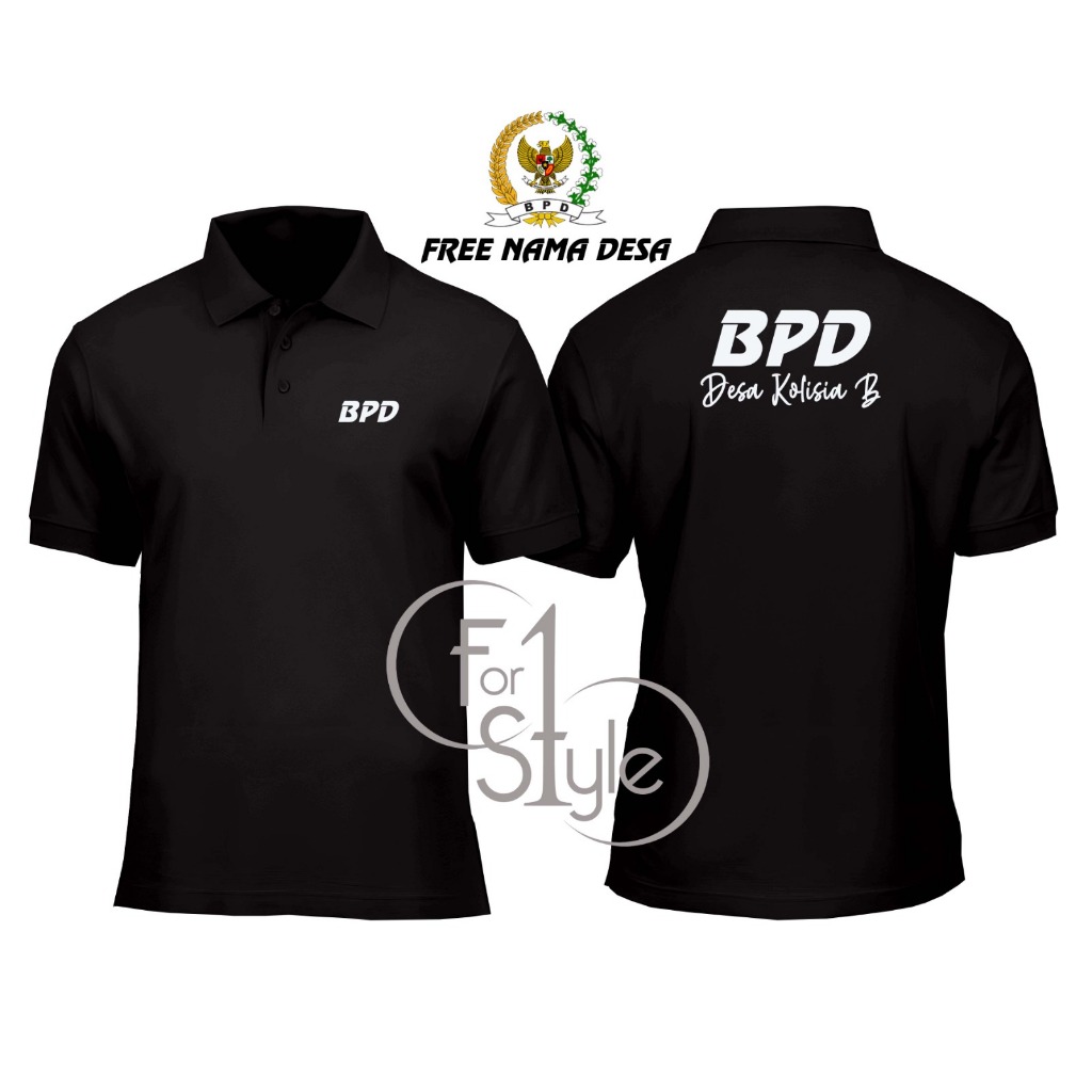 POLOSHIRT BPD BADAN PERMUSYAWARATAN DESA - KAOS KERAH BPD BADAN PERMUSYAWARATAN DESA - FREE NAME DES