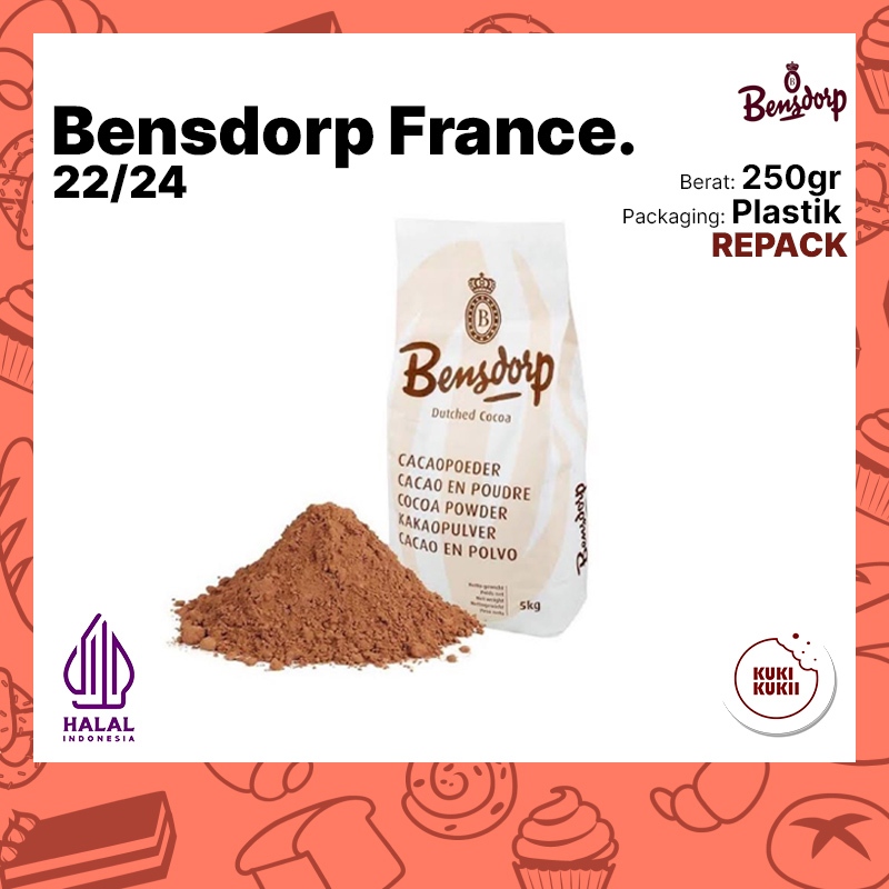 

BENSDORP Cocoa Powder France 250gr | Coklat Bubuk BENSDORP Prancis 250 gram