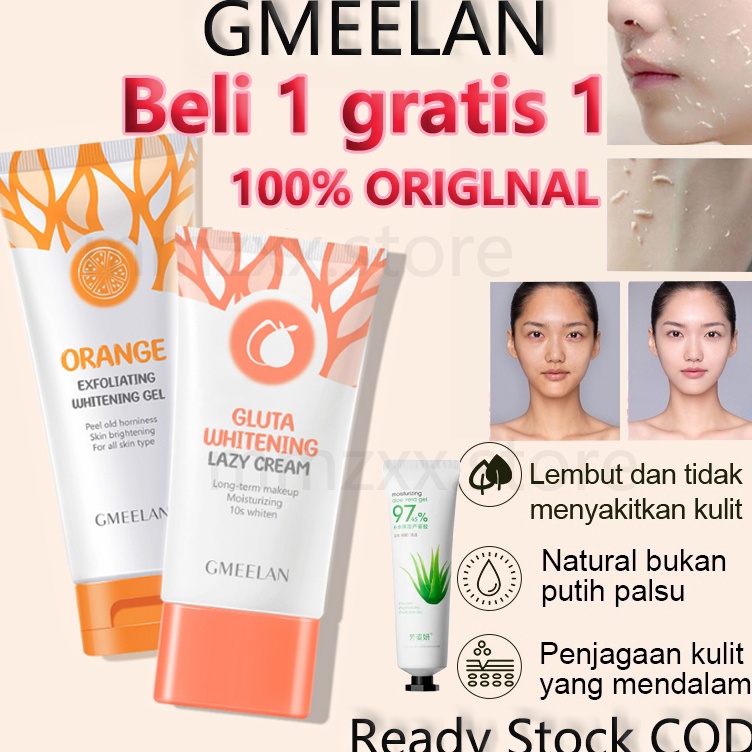 KODE I9C3 GMEELAN Beli 1 Gratis 1 Orange Gamelan Exfoliating Gel 5g Gluta Whitening Gamelan Lazy Cre